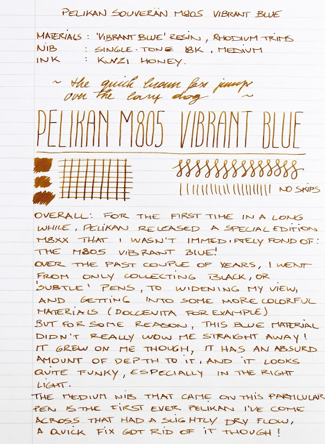 Pelikan Souverän M805 Vibrant blue fountain pen review