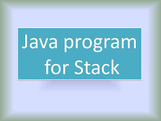 Java program for Stack - Java and Python tutorial