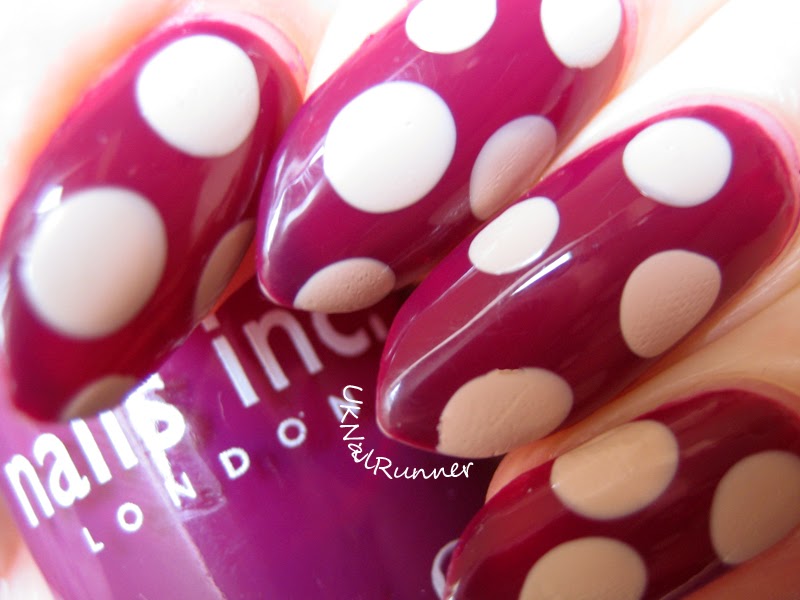 UKNailRunner: NOTD - Nails Inc St Martins Lane with Barry M Lychee Dots ...