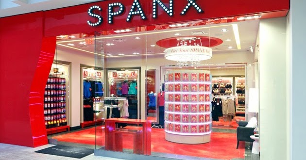 Spanx Display in Bloomingdale's Department Store Interior, NYC