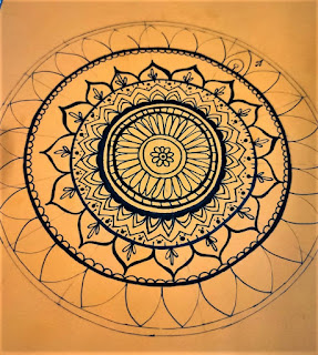 Mandala design, Sketch