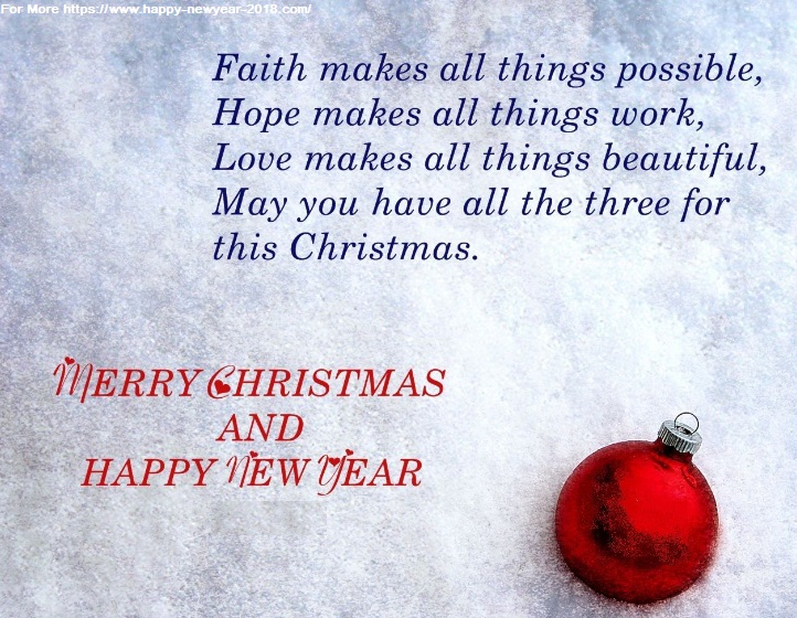 Merry Christmas and Happy New Year Quotes
