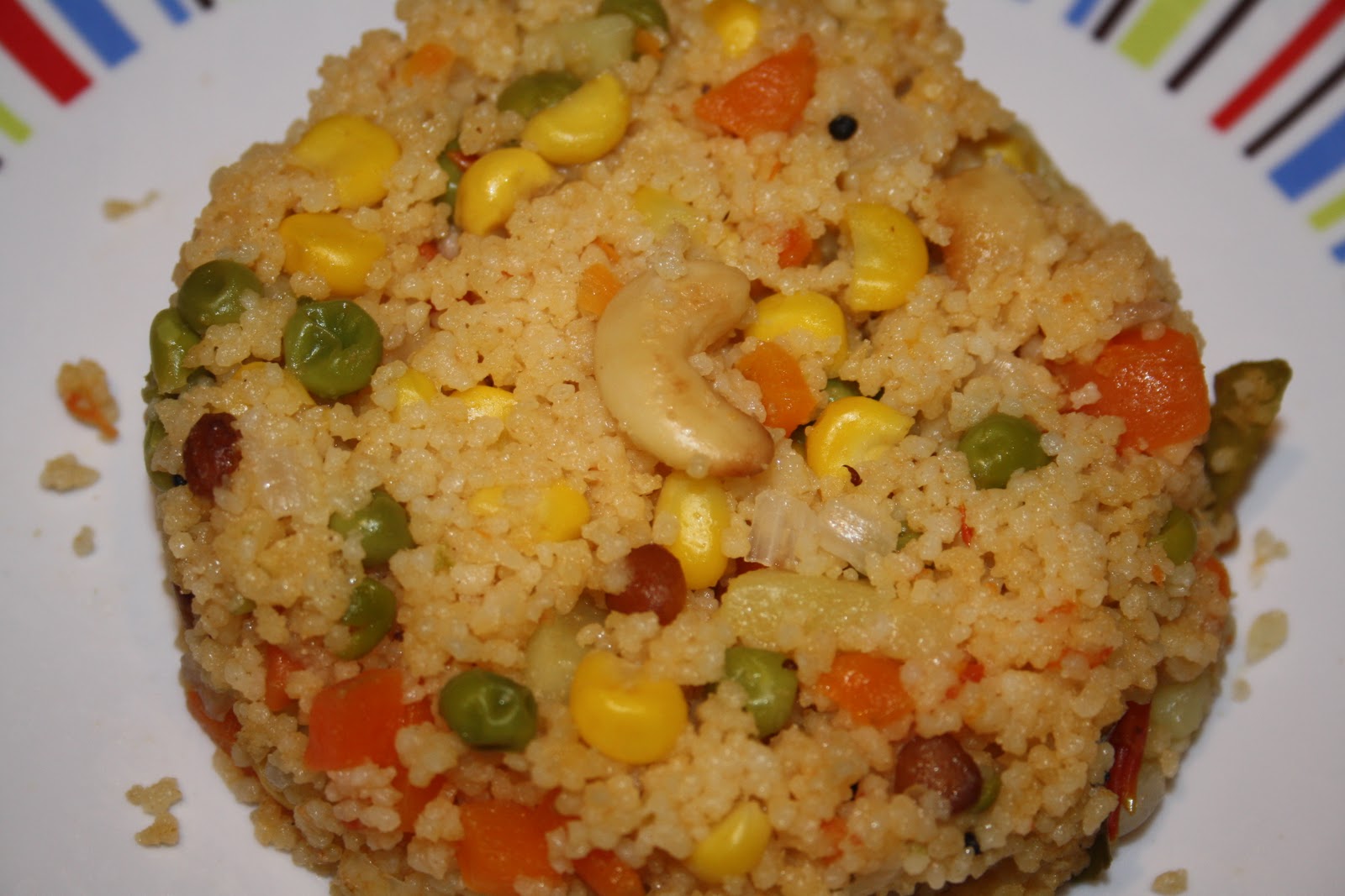 to my Kitchen Couscous Upma