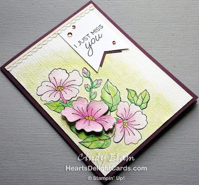 Heart's Delight Cards, Blended Seasons, Miss You, Stampin' Up!, 