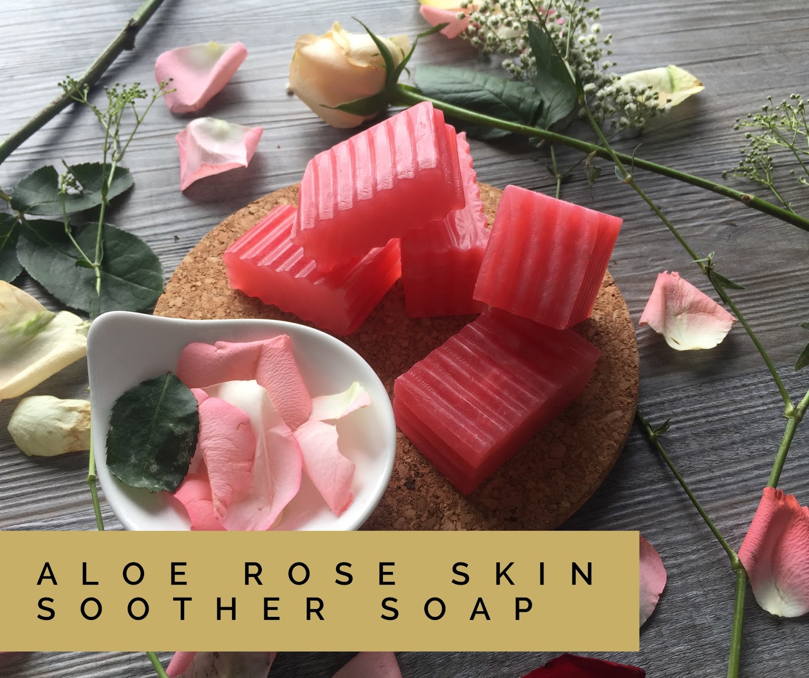SoapLab Malaysia How To Make Aloe Rose Skin Soother Soap