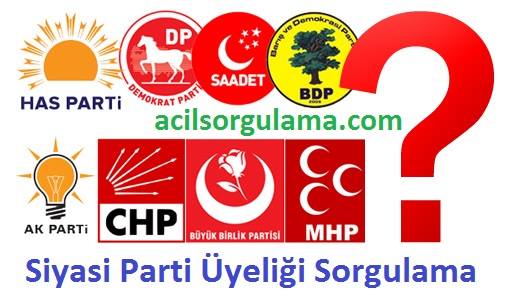Siyasi Parti Üyeliği Sorgulama