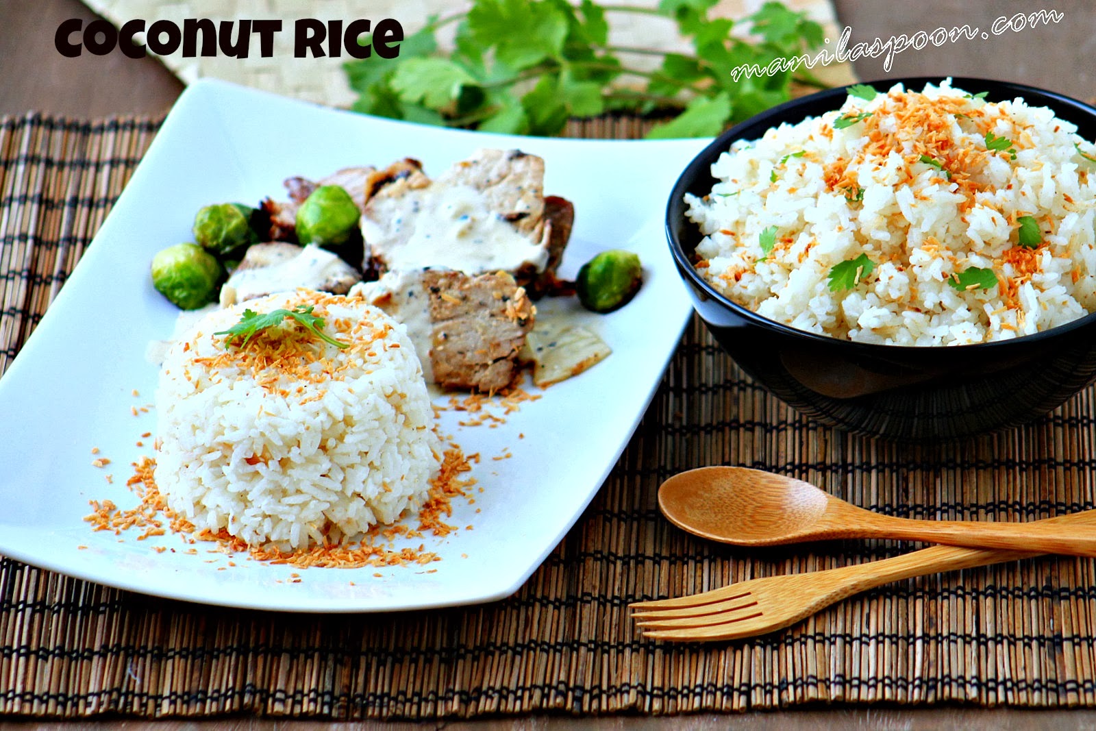 This coconut-flavored rice is deliciously healthy and a great and versatile side dish!!