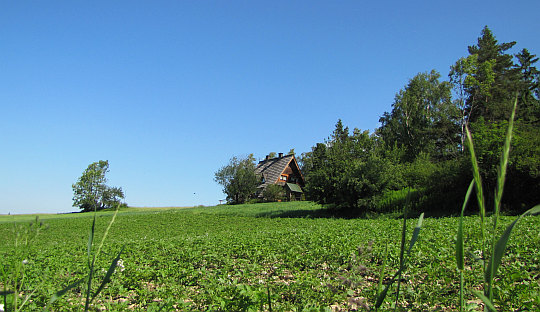 Bacówka PTTK na Maciejowej (852 m n.p.m.).