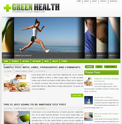 Green Health Blog Template