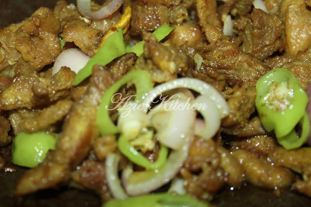 Daging Korban Goreng Garam Kunyit