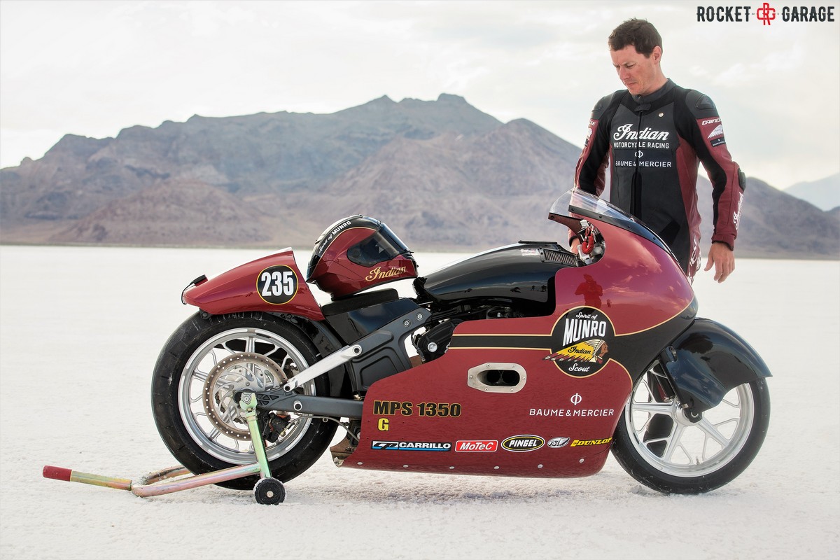 Indian Motorcycle celebrates Burt Munro’s RocketGarage Cafe Racer