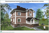 Проект жилого дома в пригороде г. Иваново - д. Беляницы Ивановского района. Вариант 4