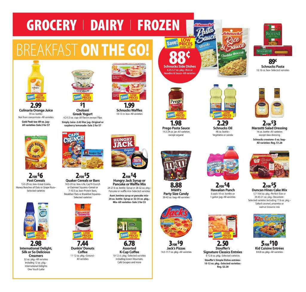 Weekly coupon deals schnucks