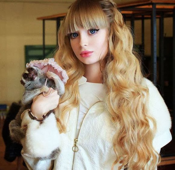 “Russian Barbie Girl” shows off her dolllike features Life Time