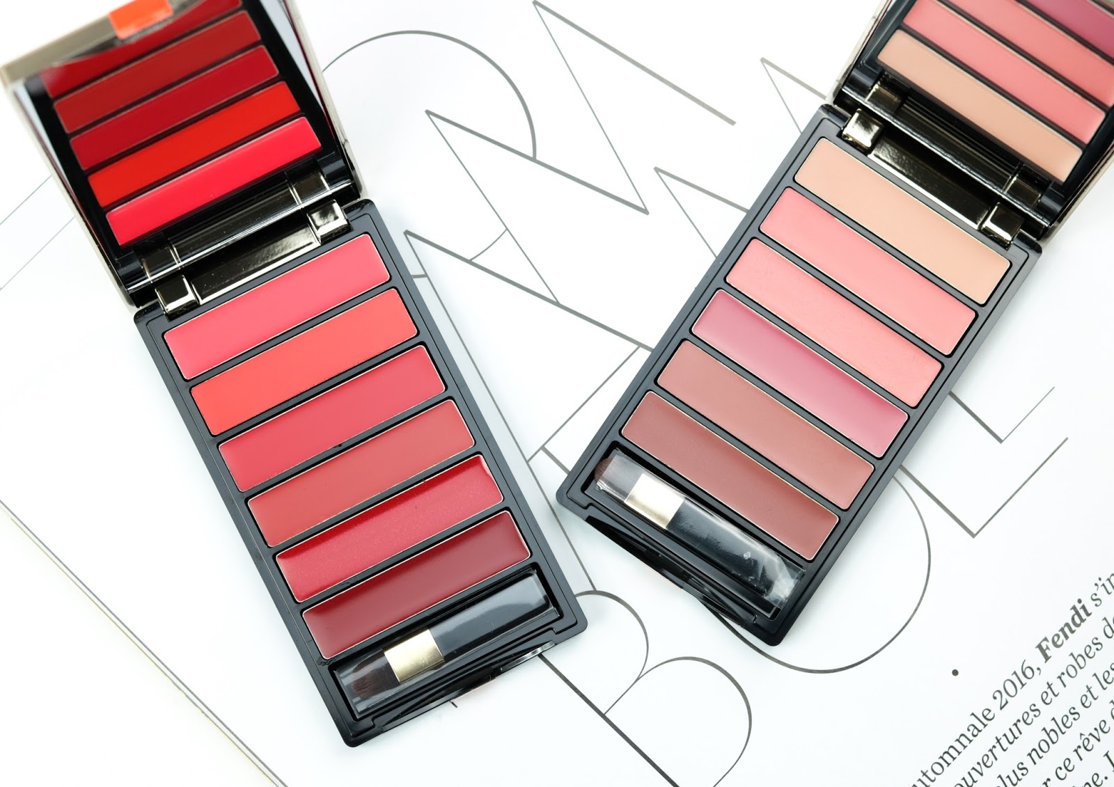 Color Riche de L'Oréal La palette lèvres Red et Nude Avis et Swatch