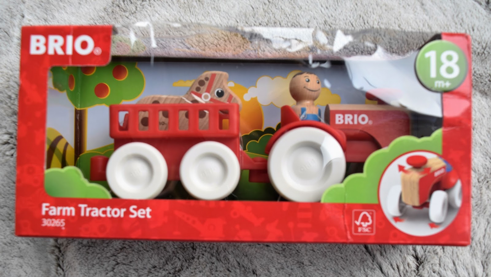 brio farm tractor set