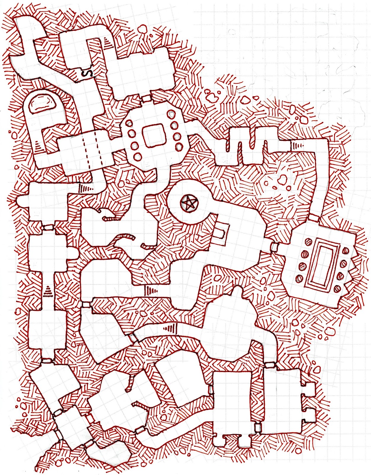 dnd-maps-old-school-dungeon-map-gambaran