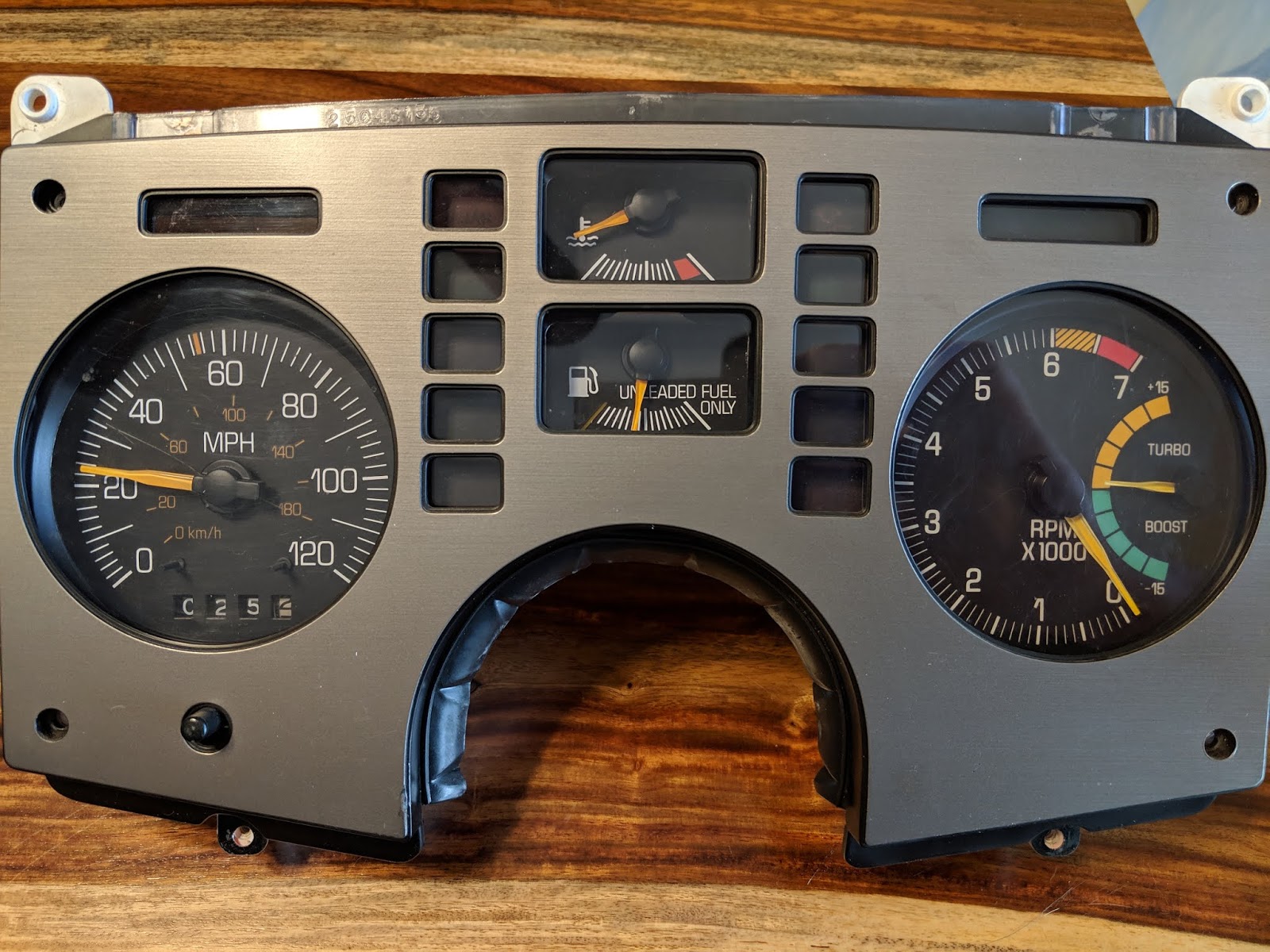 Turbo Tachometer factory look of Fiero dash