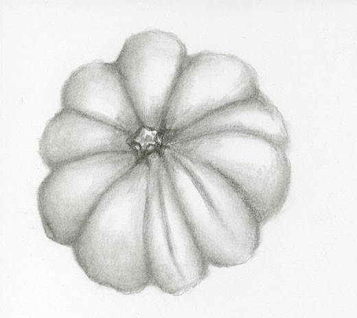 sbwatercolors and sketching: My First Acorn Squash