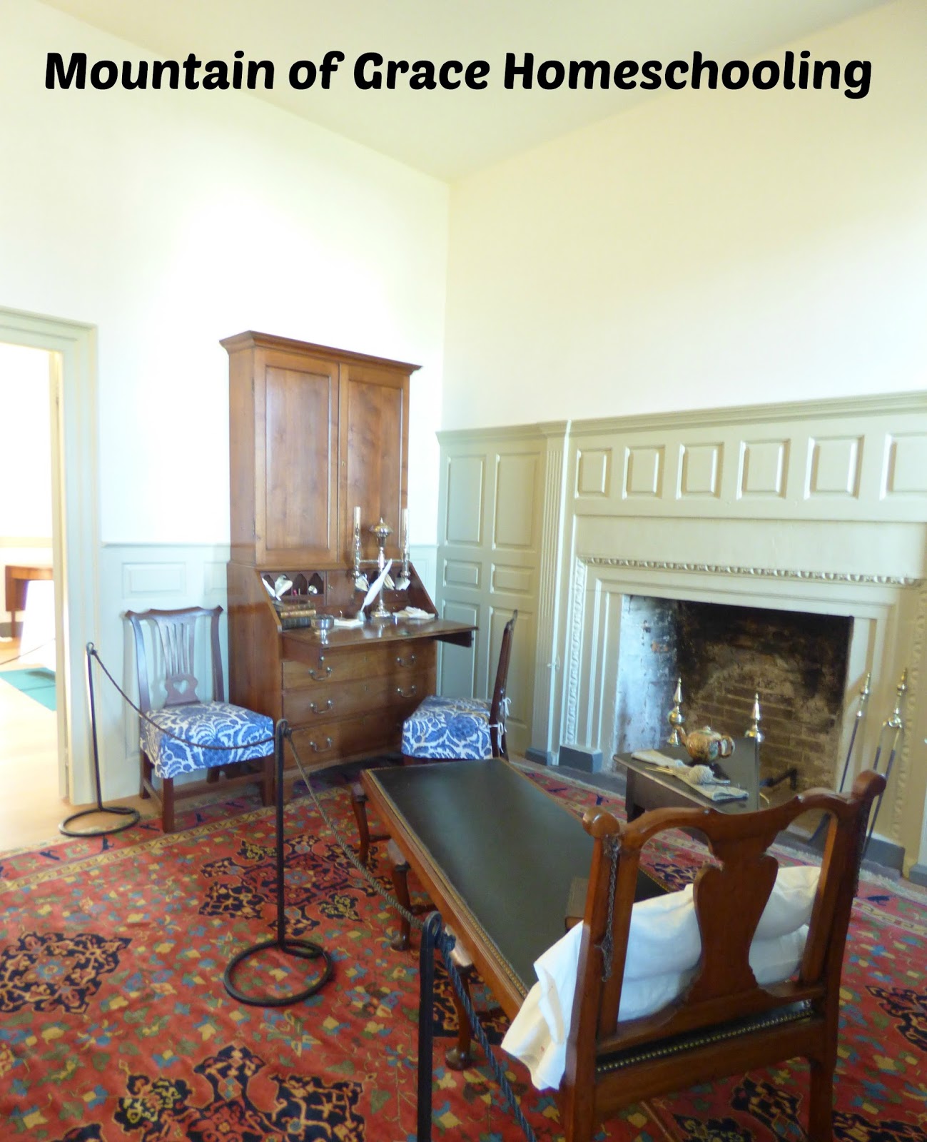 Mountain of Grace Homeschooling Traveling Thursdays James Monroe's Home