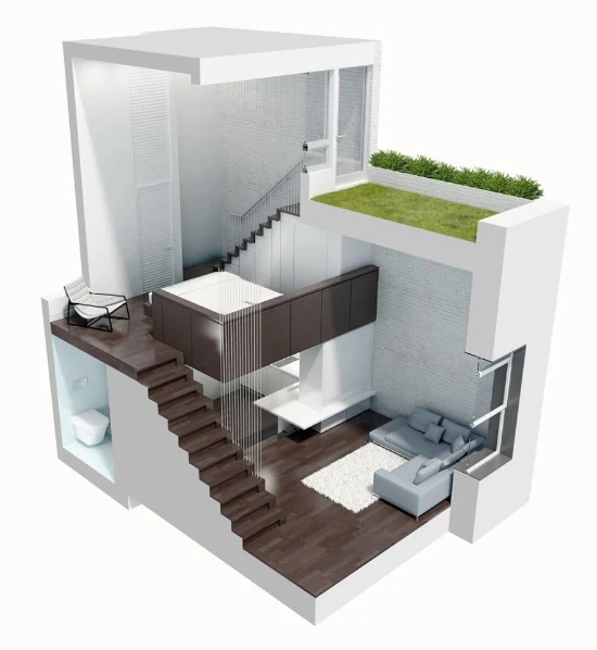 desain inspiratif microloft untuk rumah mungil