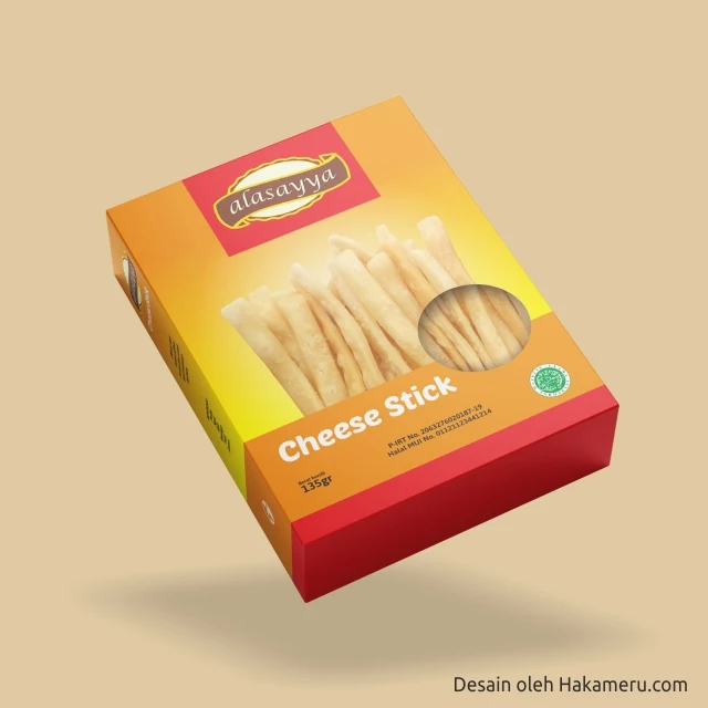 Desain Kemasan Cheese Stick Packaging Box Stik Keju