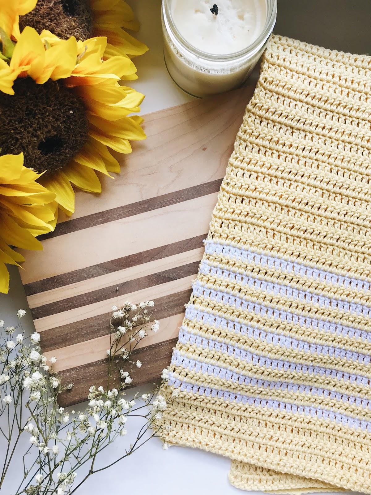 Brenna Ann Handmade FREE CROCHET PATTERN The Simple Striped Cotton