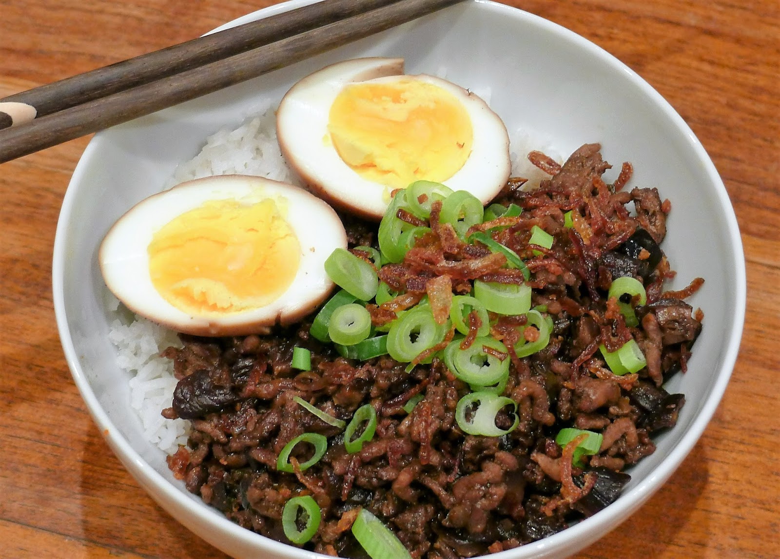 Culinary Adventures in London Taiwanese Meat & Mushroom Sauce with Rice