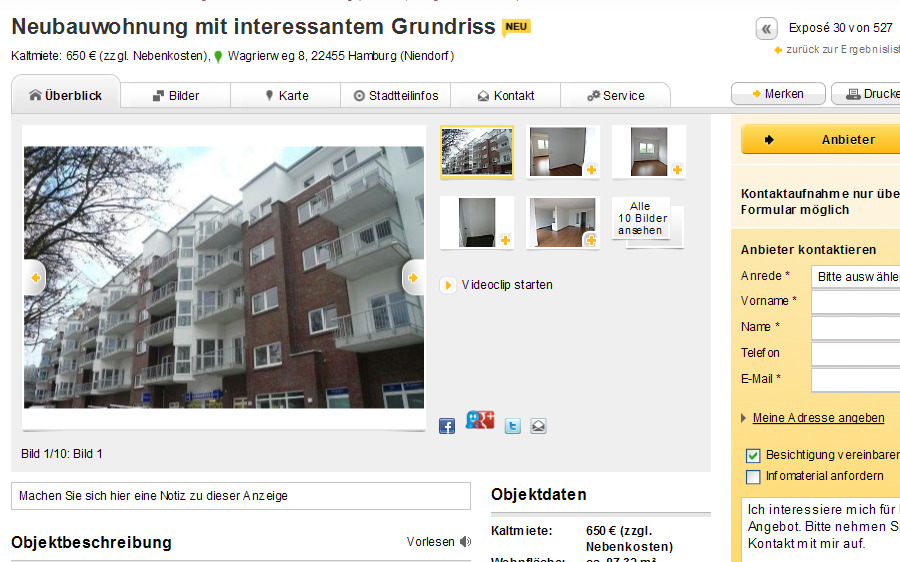 Single hamburg niendorf