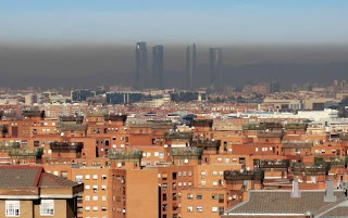 Imagen de la contaminacion de Madrid