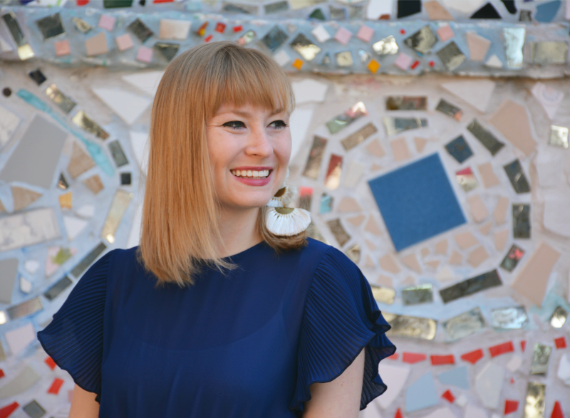 Blue Midi Dress | Organized Mess Westmoon LA