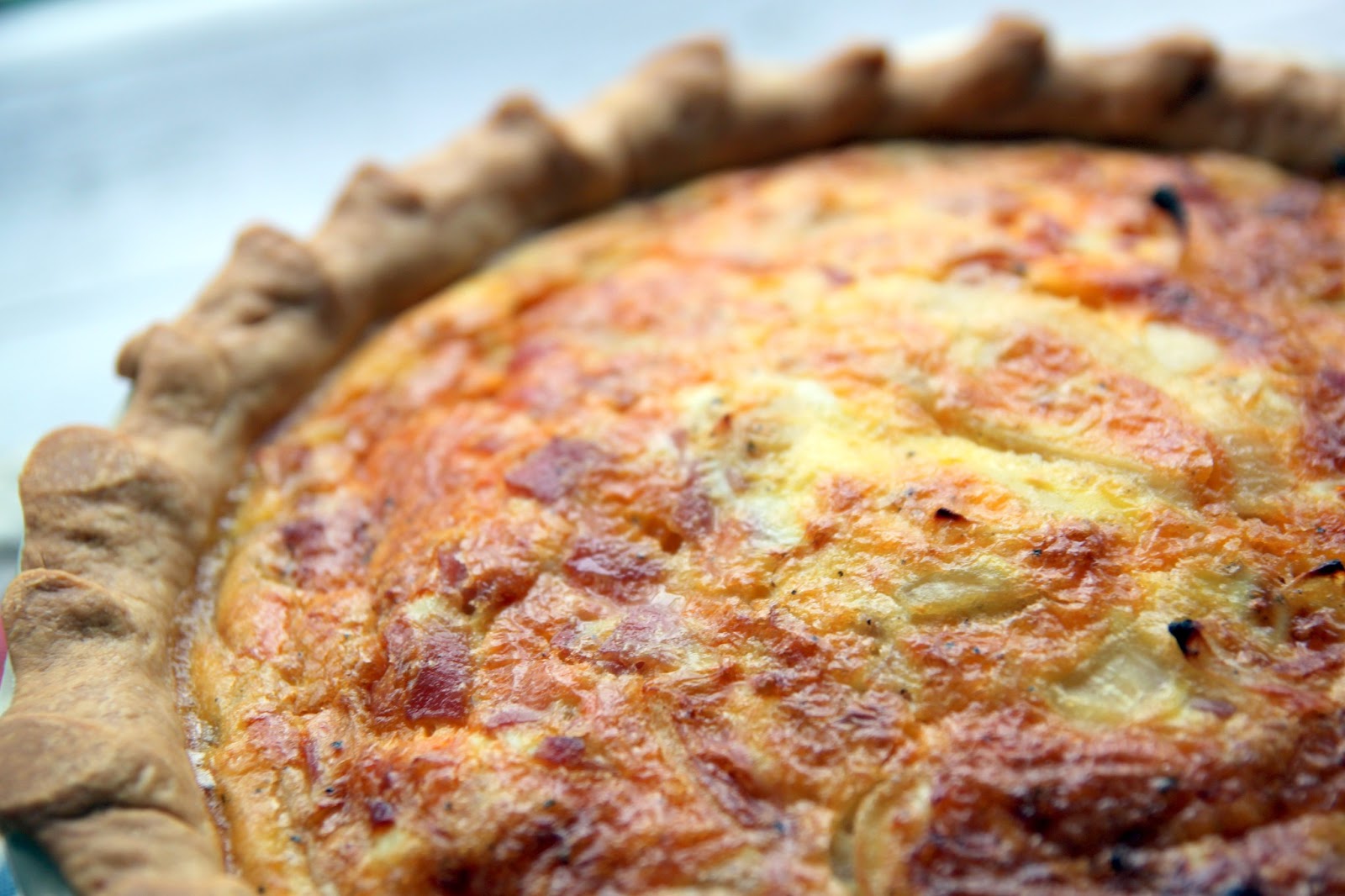 Ham, Onion and Cheese Quiche Recipe The Cottage Mama