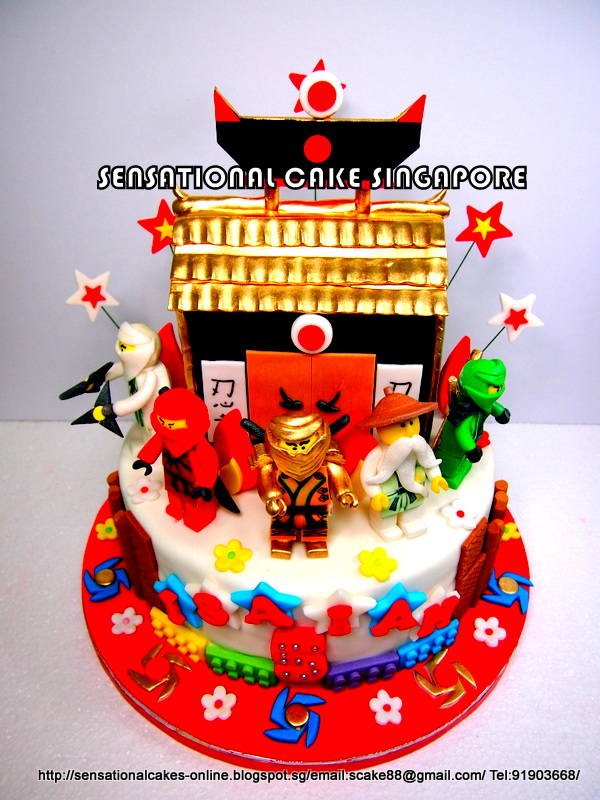 The Sensational Cakes GOLDEN TEMPLE NINJA CAKE SINGAPORE / FONDANT