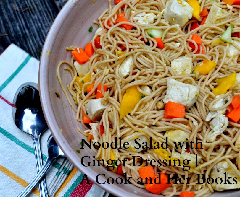 A Cook and Her Books Asian Noodle Salad with Ginger Dressing