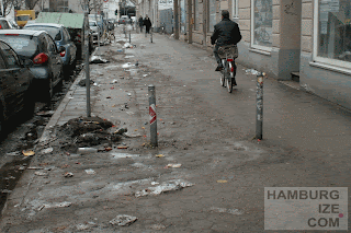 © hamburgize.com / Stefan Warda Gehwegradeln Stresemannstraße