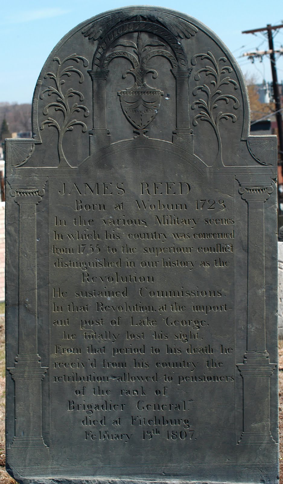 Boston 1775: The Gravestone of James Reed