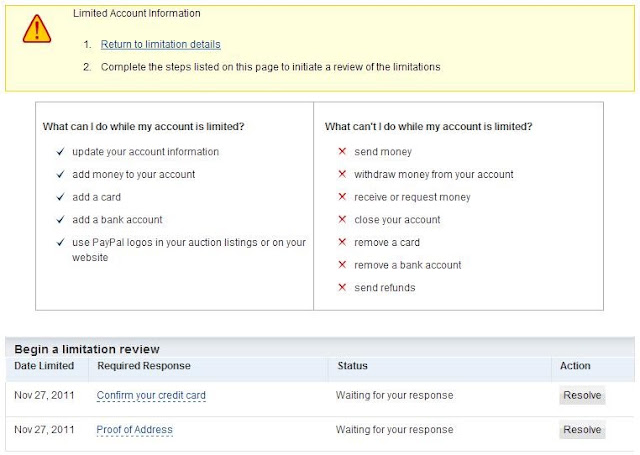 limit paypal mencegah limit pada paypal