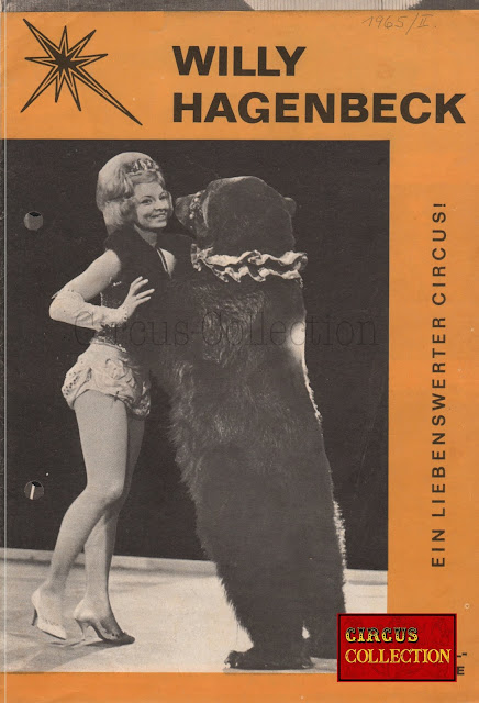 Programme du cirque Willy Hagenbeck 1965 Collection Philippe Ros 