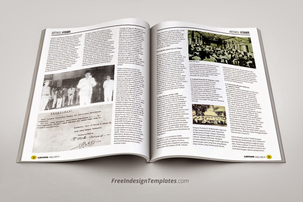 Free Indesign Simple Magazine Template 1 Free Indesign Templates Download