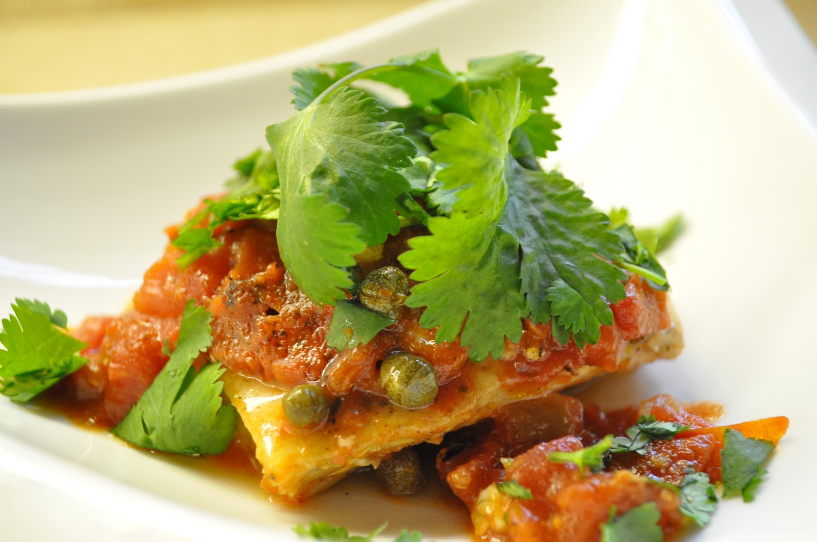 Russian Girl in the Kitchen PanSeared Mahi Mahi with Tomato Sauce