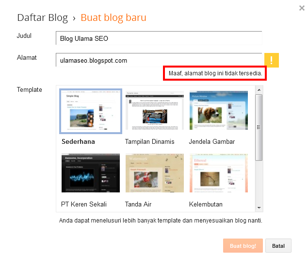 cara membuat blog di blogger cara membuat blog di blogger