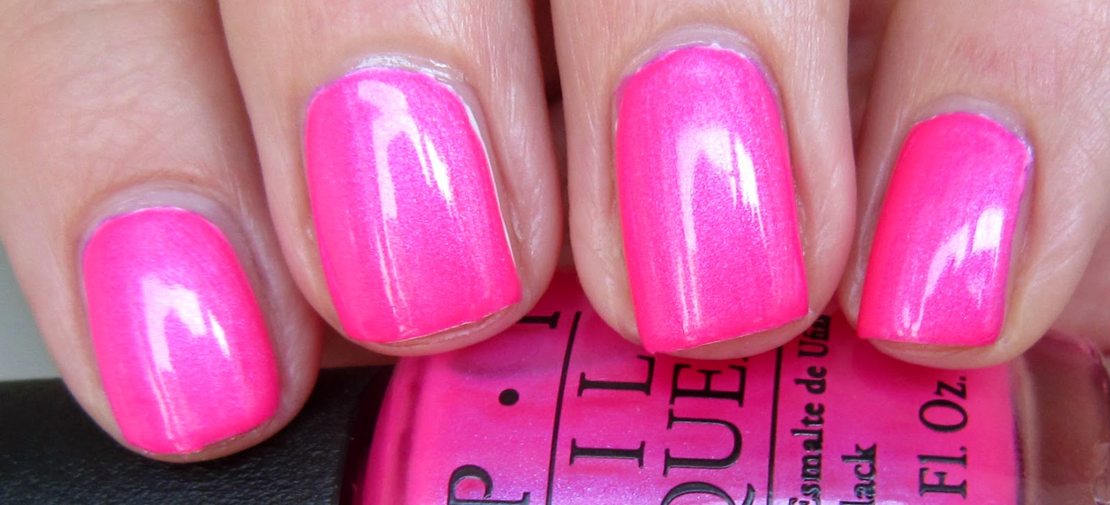 1. OPI Nail Lacquer in "Hotter Than You Pink" - wide 4