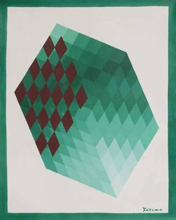 Op Art Verde 55