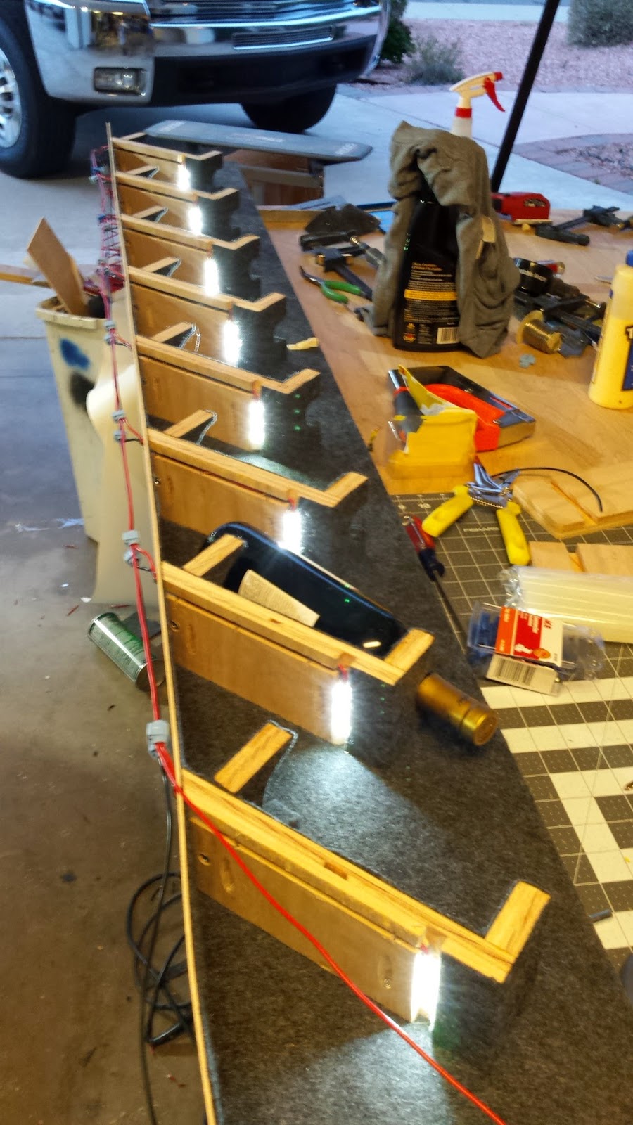 Airstream Renovation Airstream wine rack