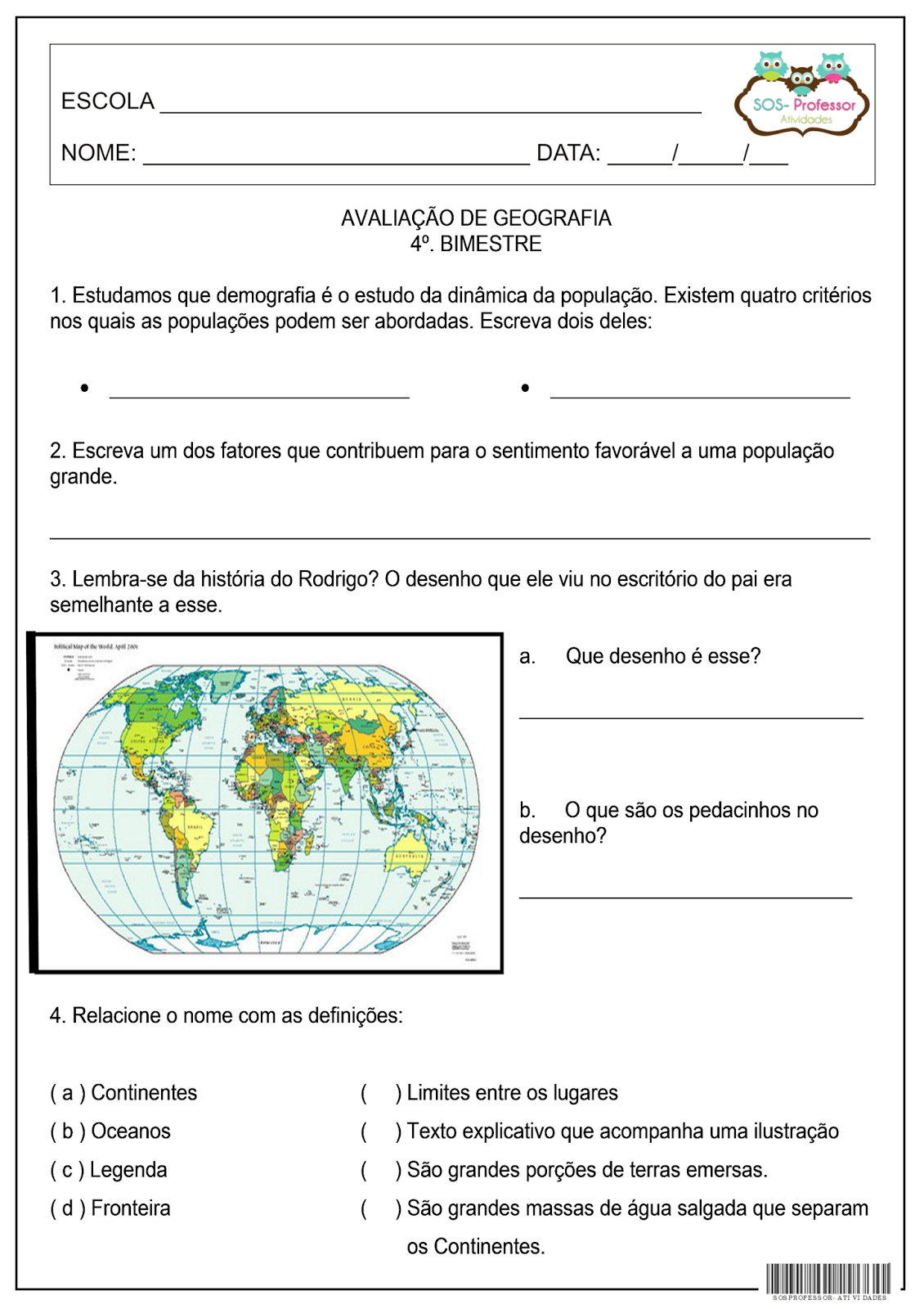 Atividades Sobre Limites E Fronteiras 4 Ano EDUCA Atividades Sobre Limites E Fronteiras 4 Ano EDUCA