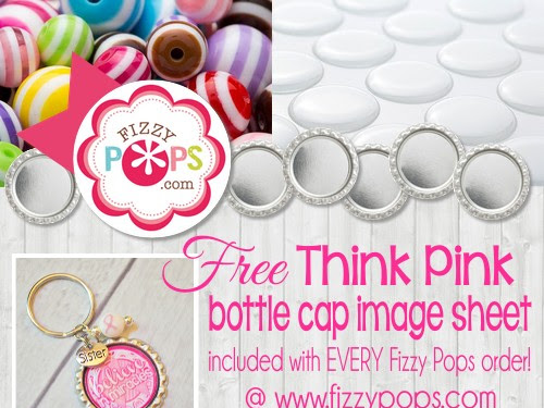 NEW "Think Pink" Breast Cancer Bottle Cap Images