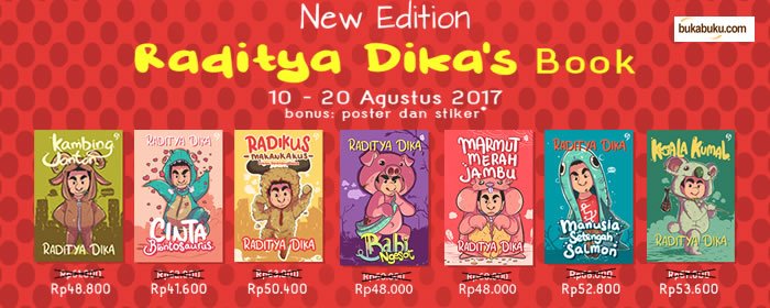 Raditya Dika’s Book: Pakai atau Tanpa Hati, Tetap Komedi Hewani