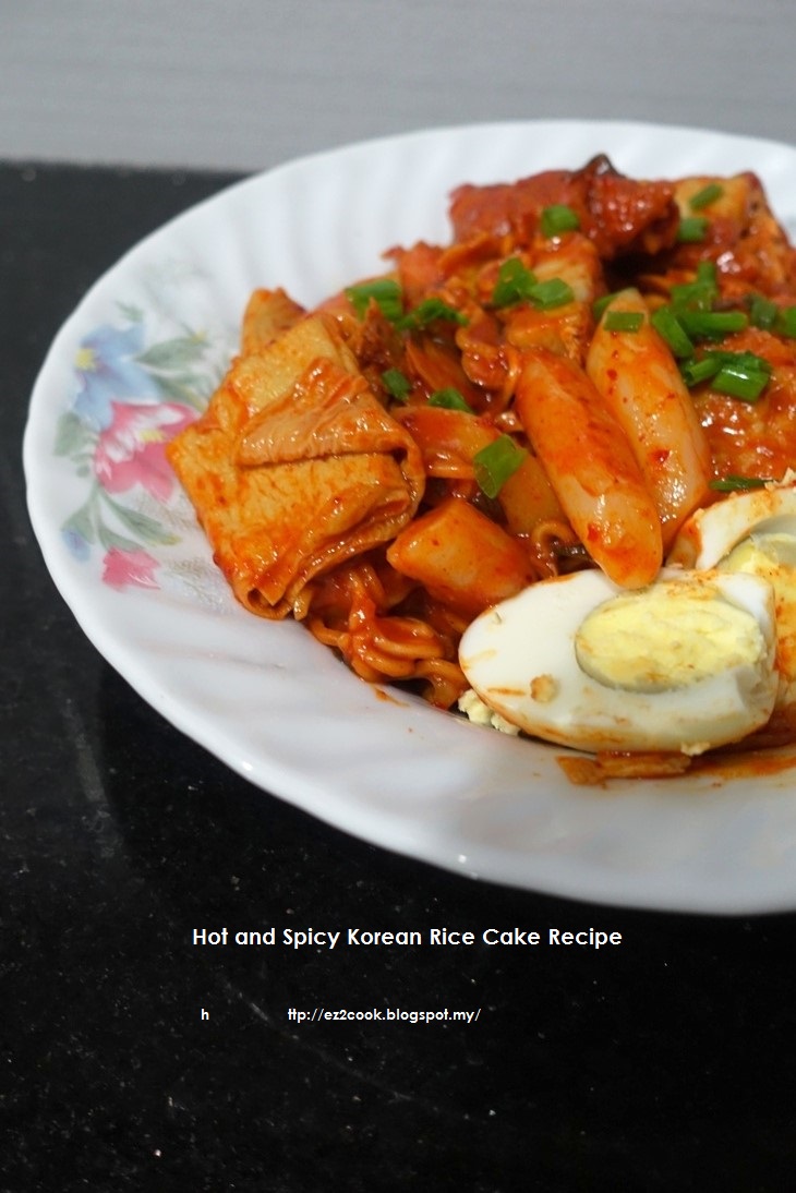 Its easy to cook Hot and Spicy Korean Rice Cake Recipe