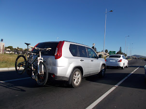 Cycling is very popular in Cape Town.Classic "First world Roads".