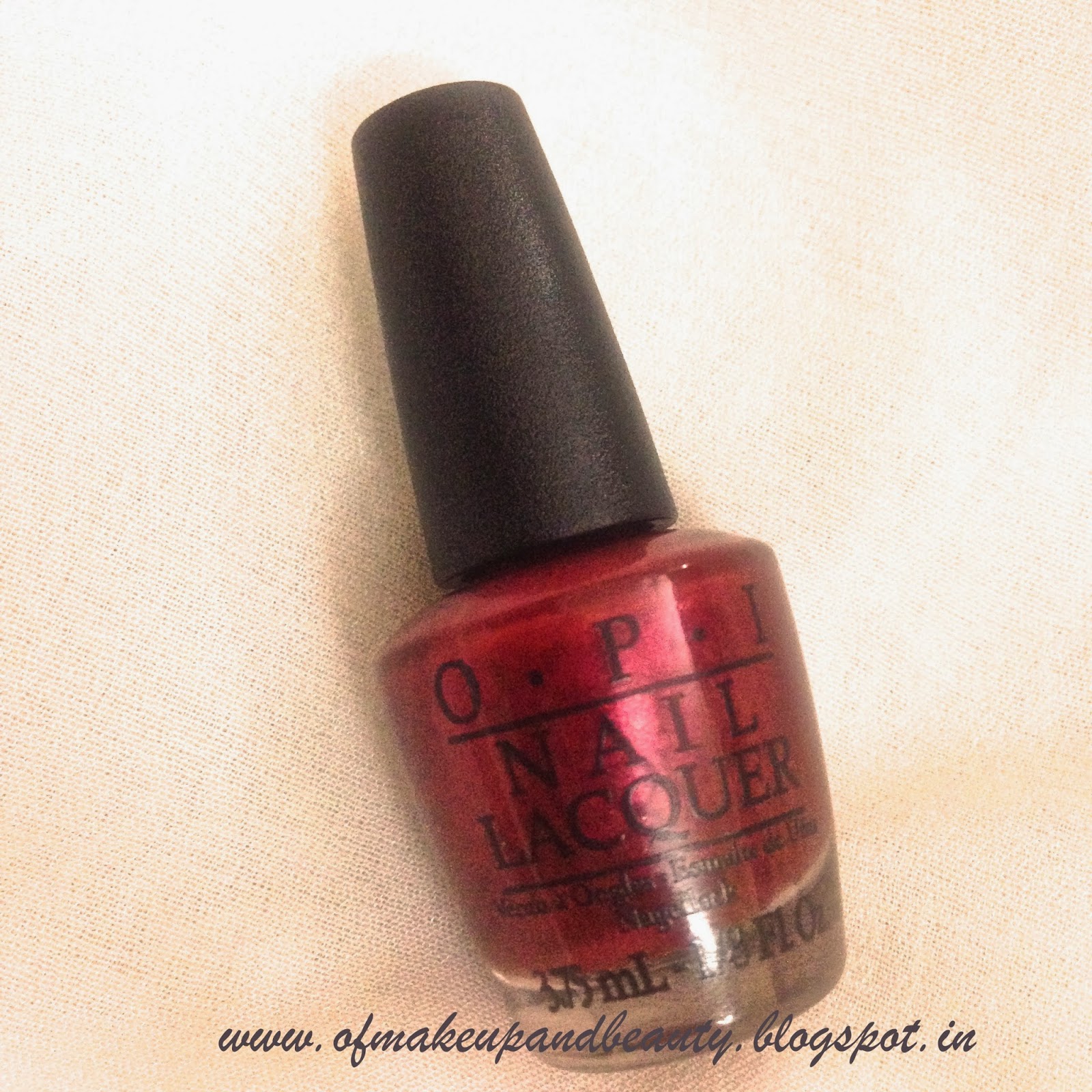 OPI Nail Lacquer, I Am Not Really A Waitress - NOTD and Review